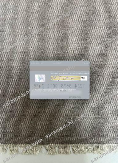 Tanzania AccessBank visa debit card photolook back
